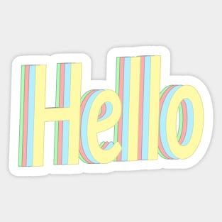 Hello Sticker